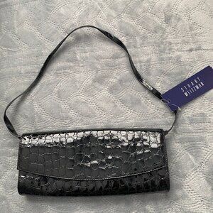 Stuart Weitzman NWT Black Bag with shoulder strap or clutch